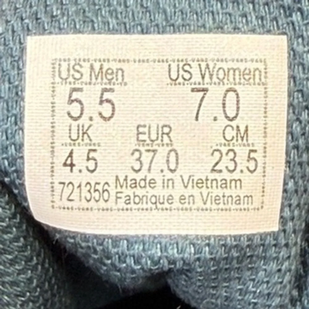 Vans Old Skool Stackform Blue Eyelet Denim Platform Sneakers Womens 7 Mens 5.5 - Picture 8 of 8